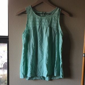 Mint Green Zip Blouse